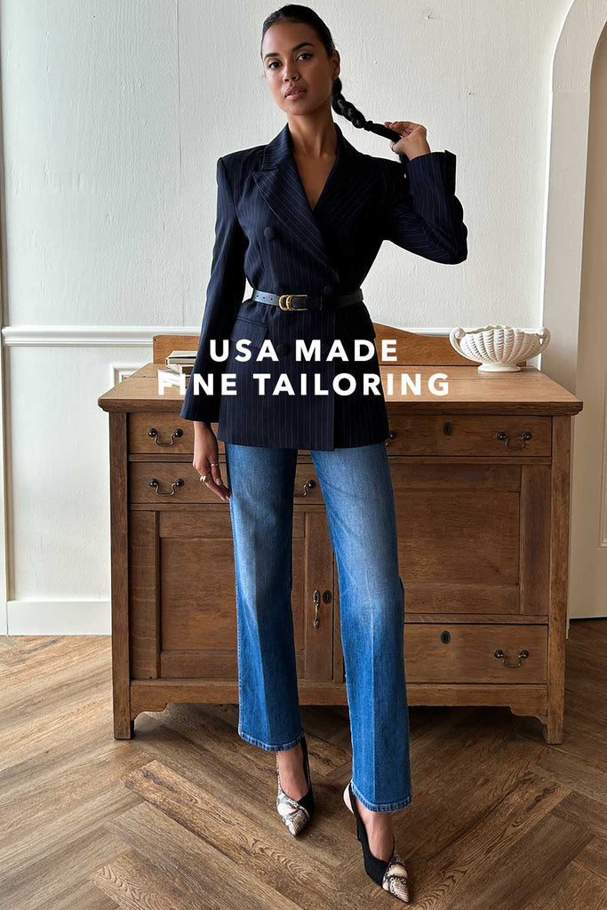 Pinstripes + Blazers for Fall