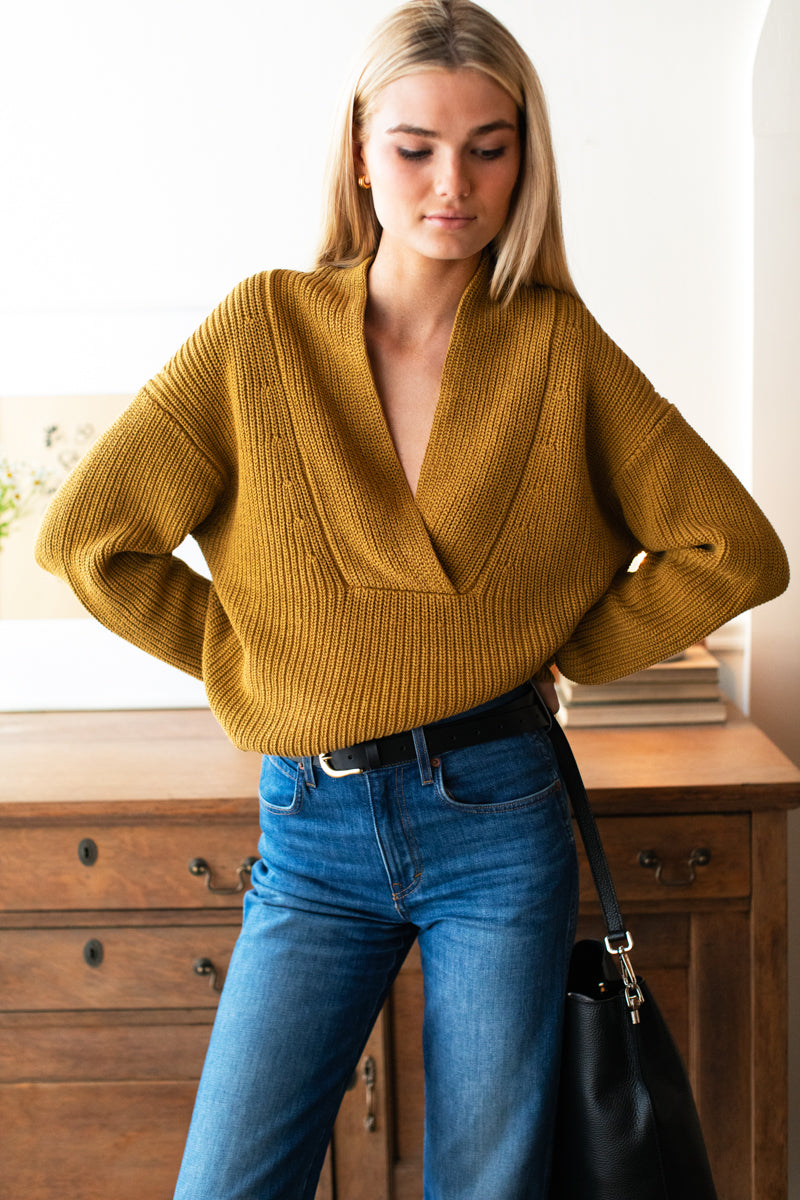 Harlow Sweater - Marigold Organic