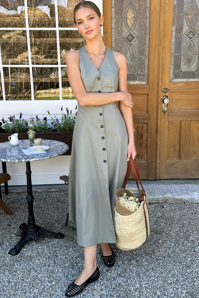 Organic Cafe Dress - Artichoke Organic