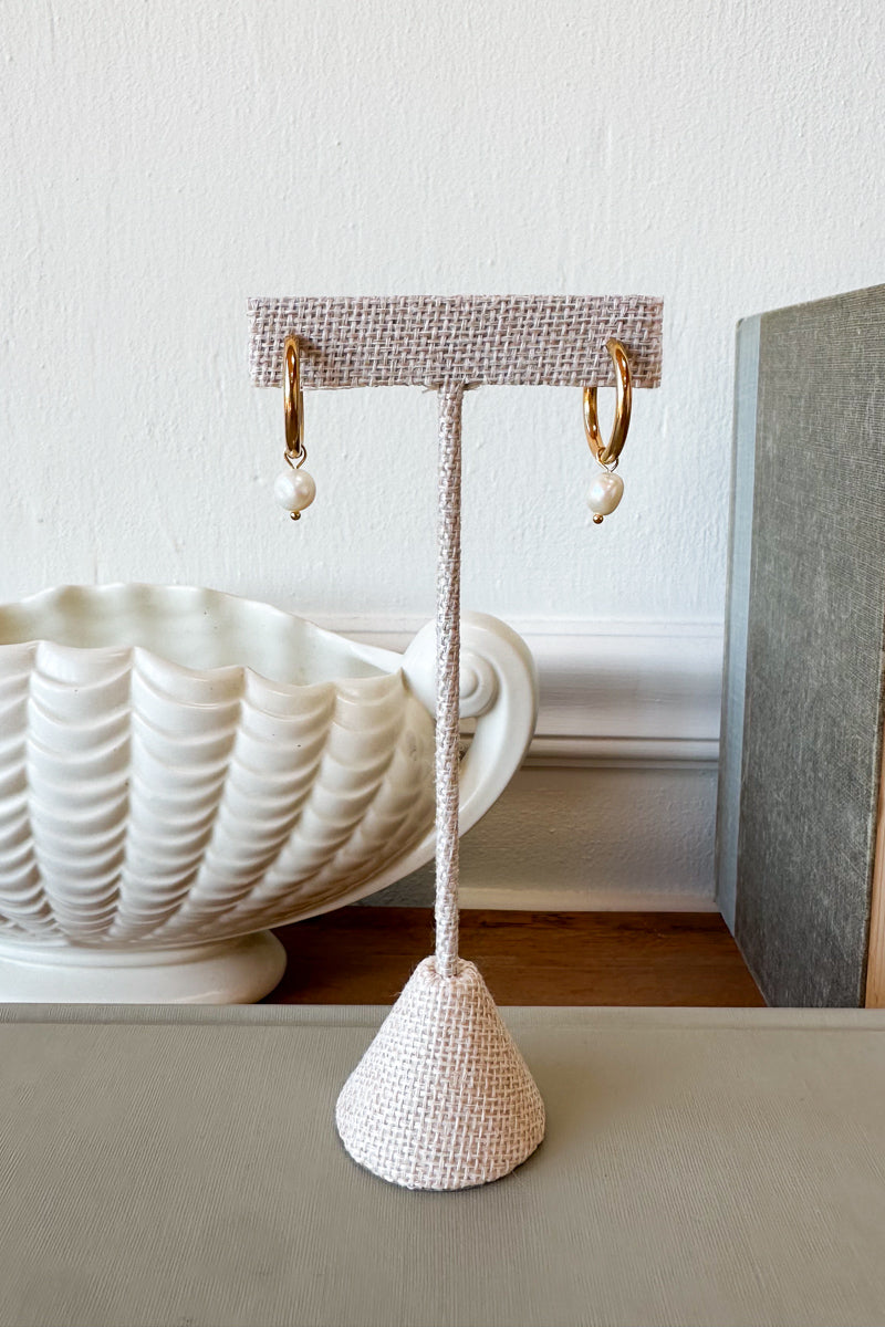 Pearl Hoop Earring