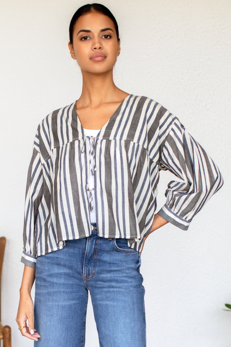 Artist Overshirt - Handloom Stripes