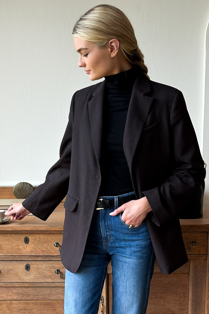 Atelier Blazer - Cocoa Gabardine