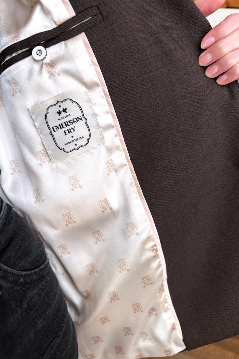 Atelier Blazer - Cocoa Gabardine