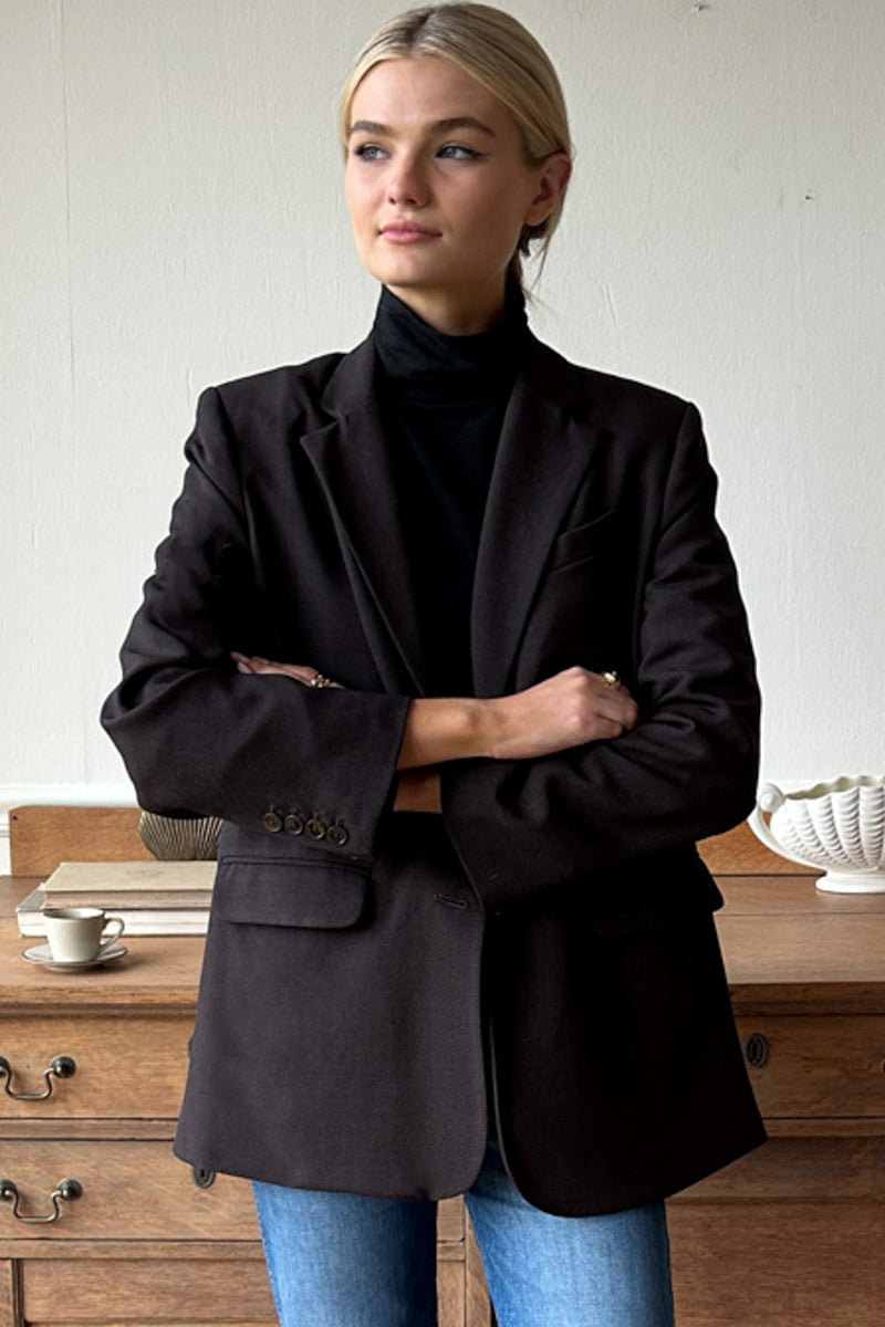 Atelier Blazer - Cocoa Gabardine