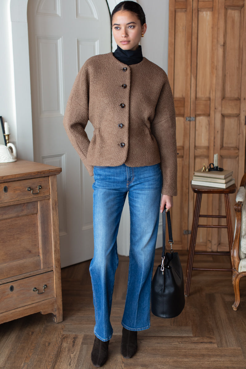 Atelier Cinch Jacket - Camel Boucle