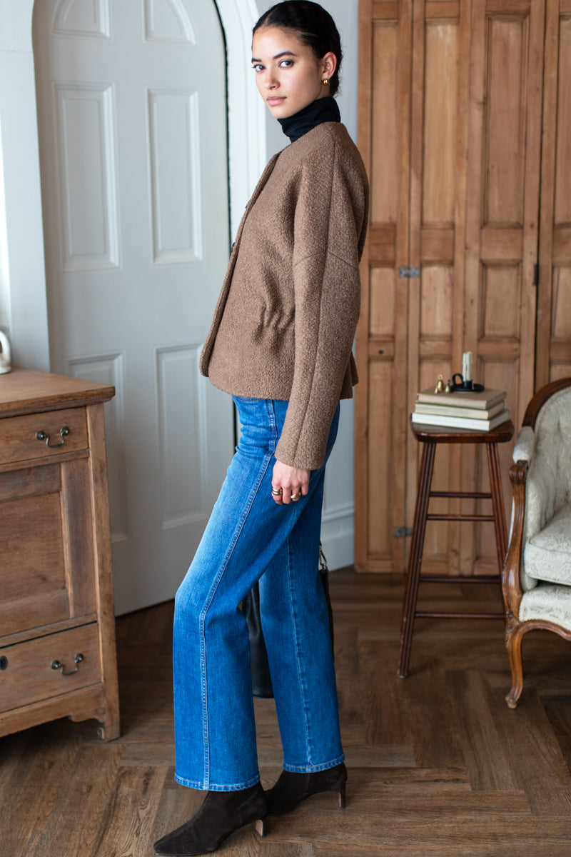 Atelier Cinch Jacket - Camel Boucle