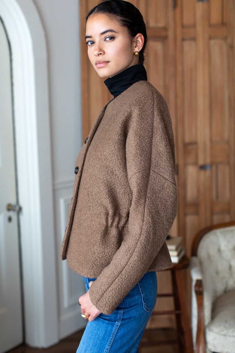 Atelier Cinch Jacket - Camel Boucle