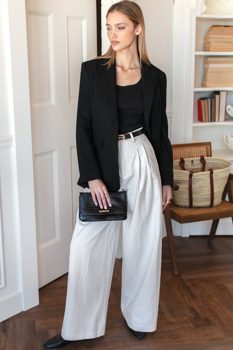 Atelier Pleated Pant 2 - White Swan