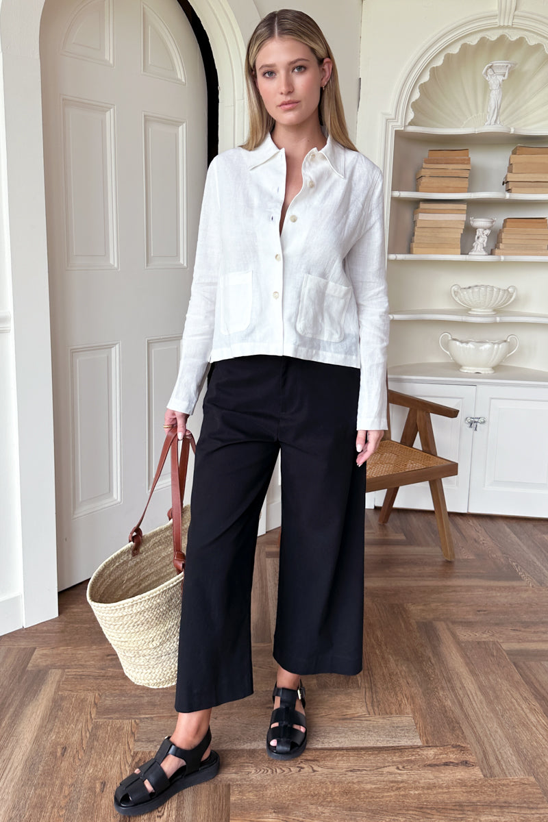 Fisherman Sandal - Black Leather