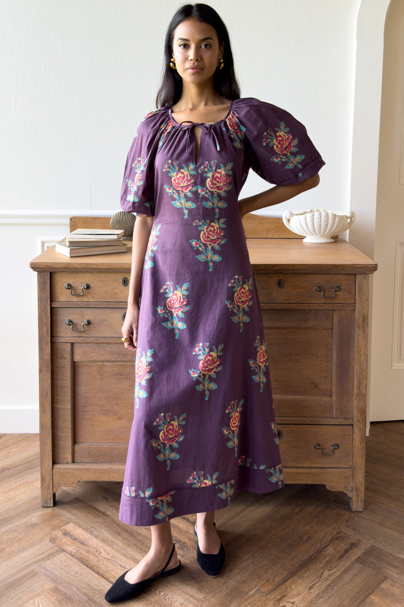 Bethany Dress - Twilight Bloom Organic