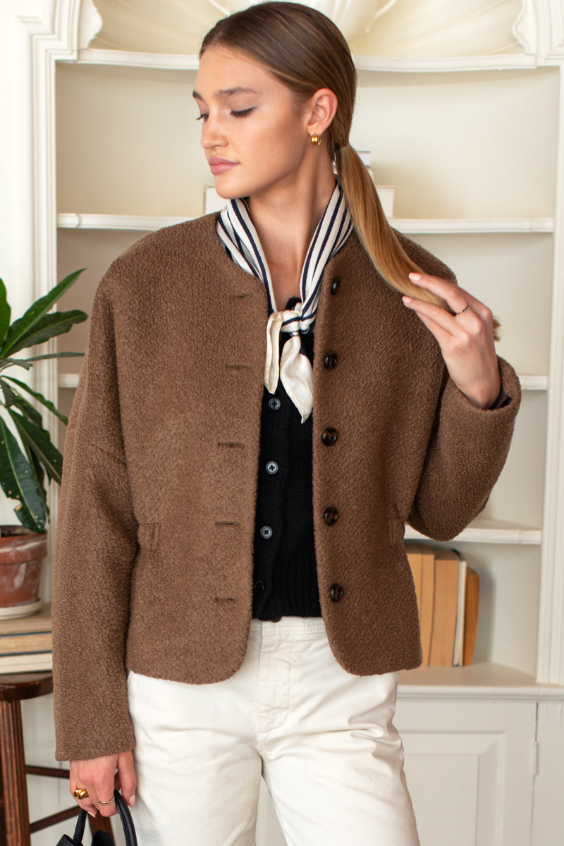 Atelier Cinch Jacket - Camel Boucle