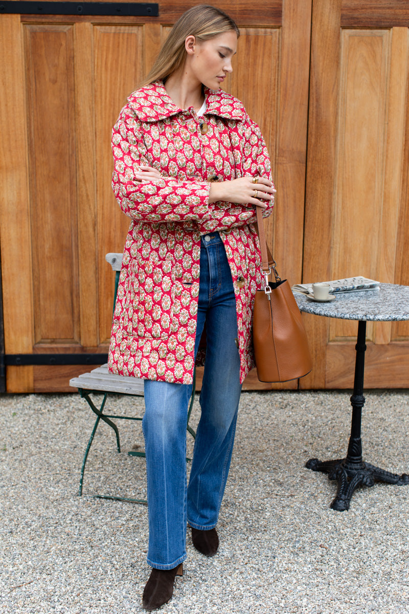 Camp Coat - Madrid Flowers Linen