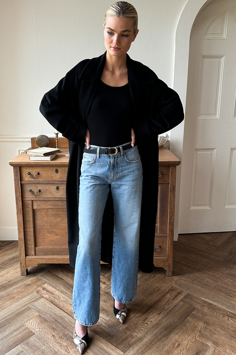 Maxi Overcoat - Black Wool