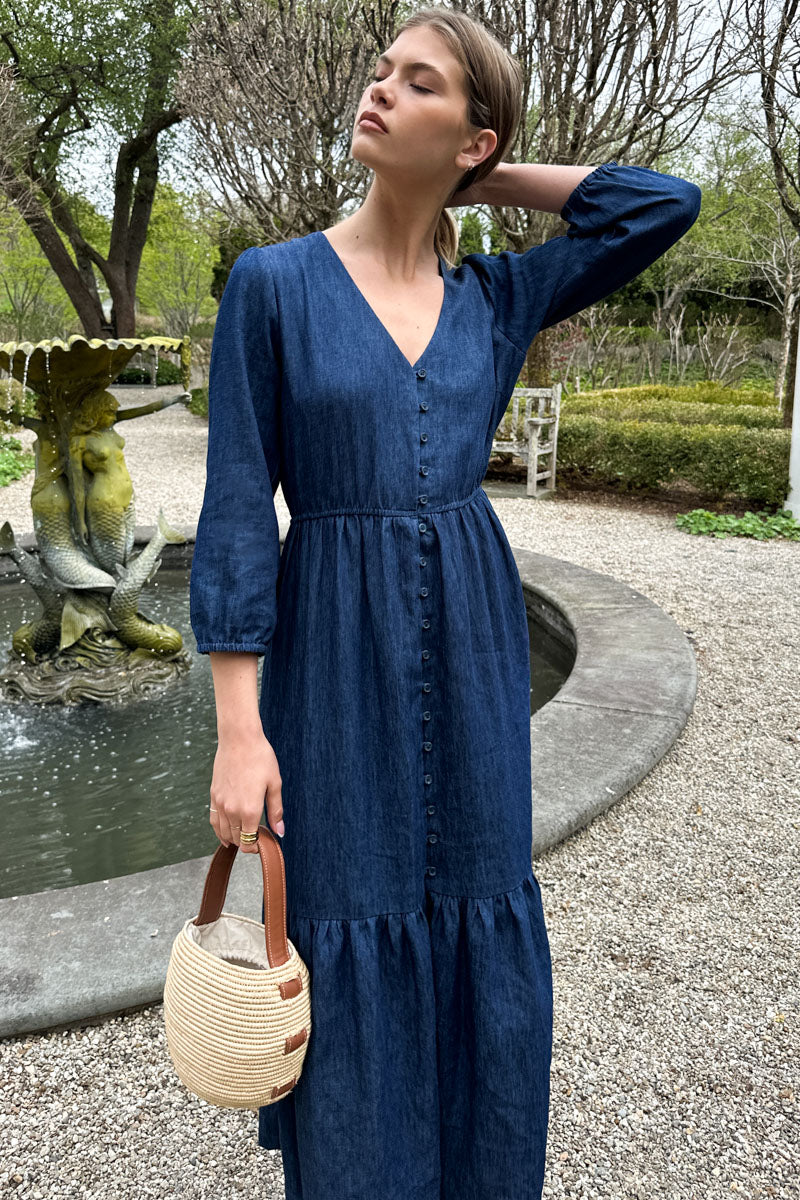 Atelier Tier Dress - Indigo