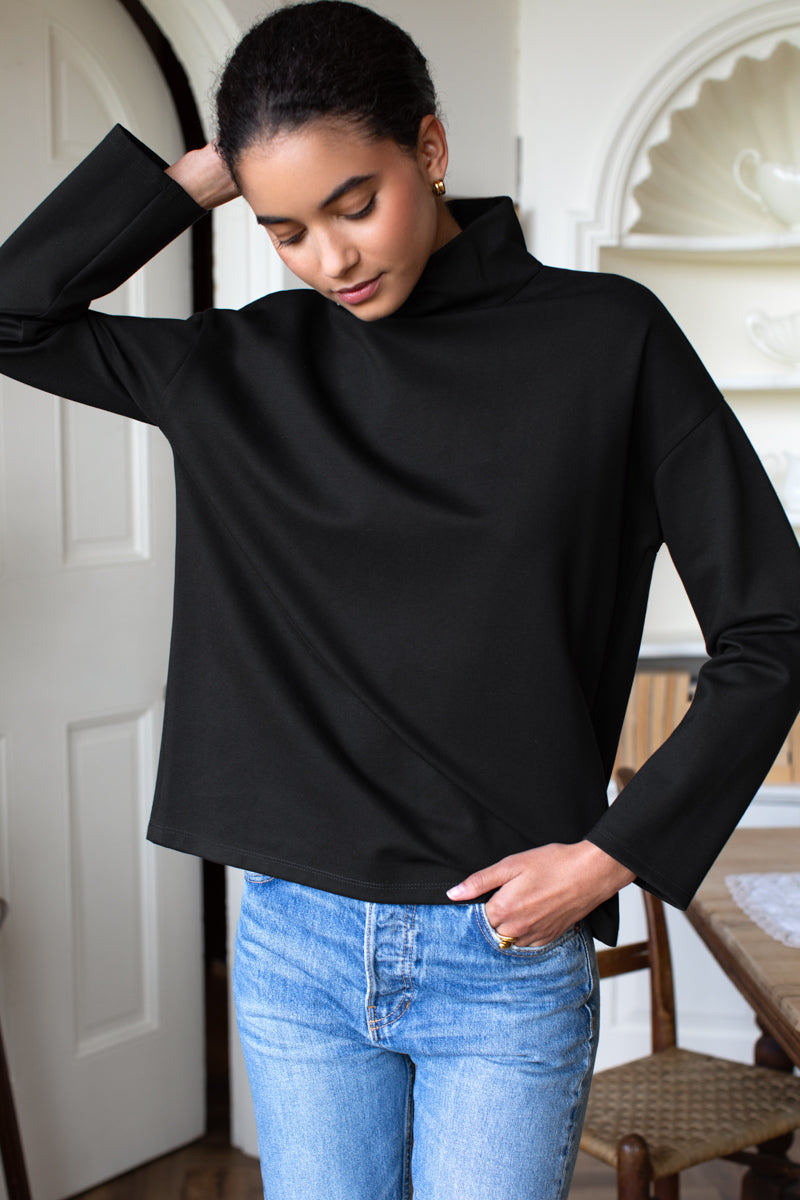 Edie Top - Black Ponte