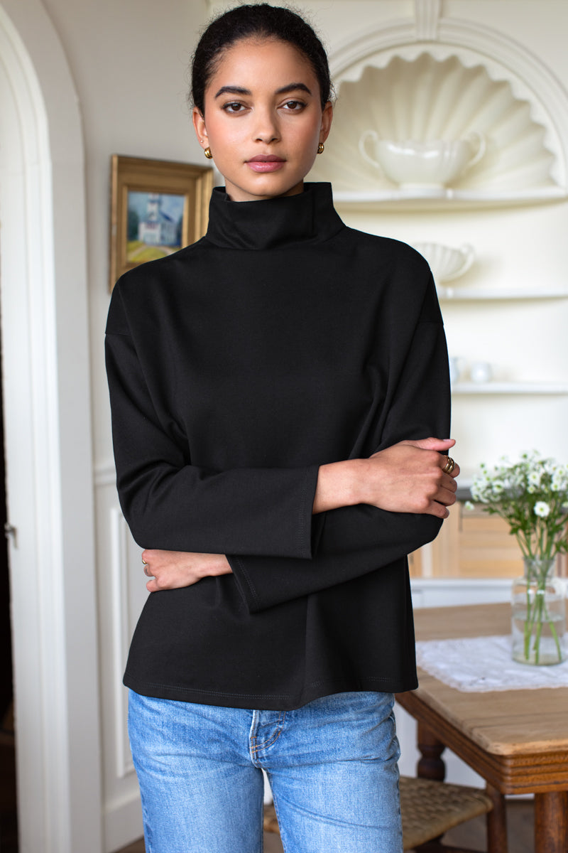 Edie Top - Black Ponte