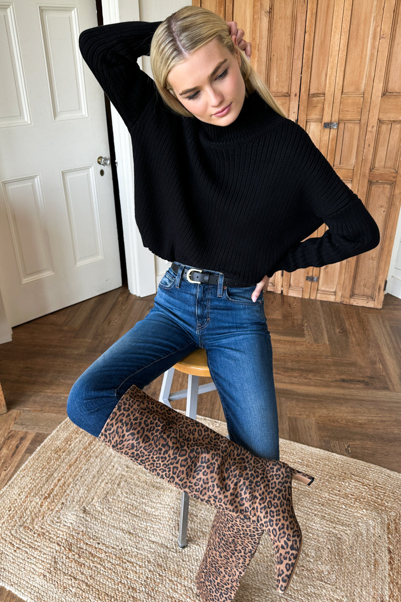 Frankie Pull On Boot - Leopard