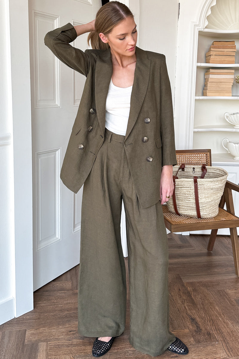 Atelier Pleated Pant 2 - Martini Olive