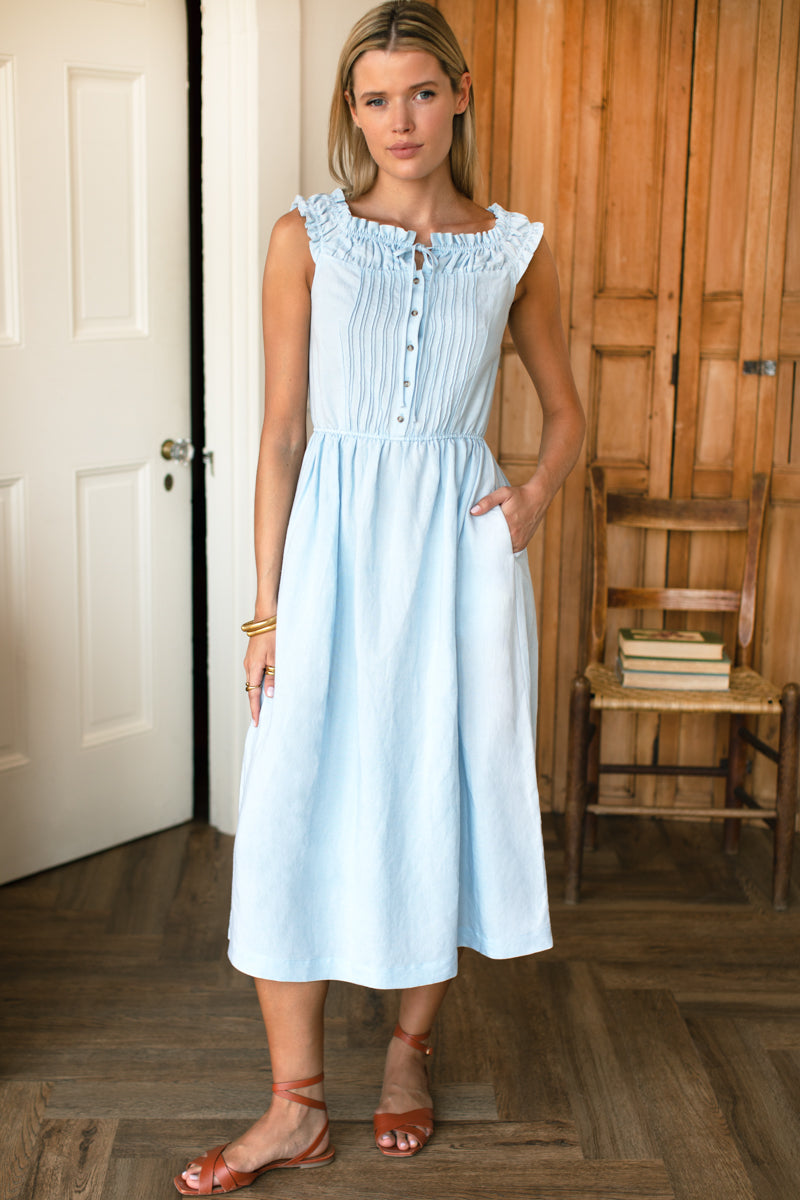 Roussillon Dress - Skywriting