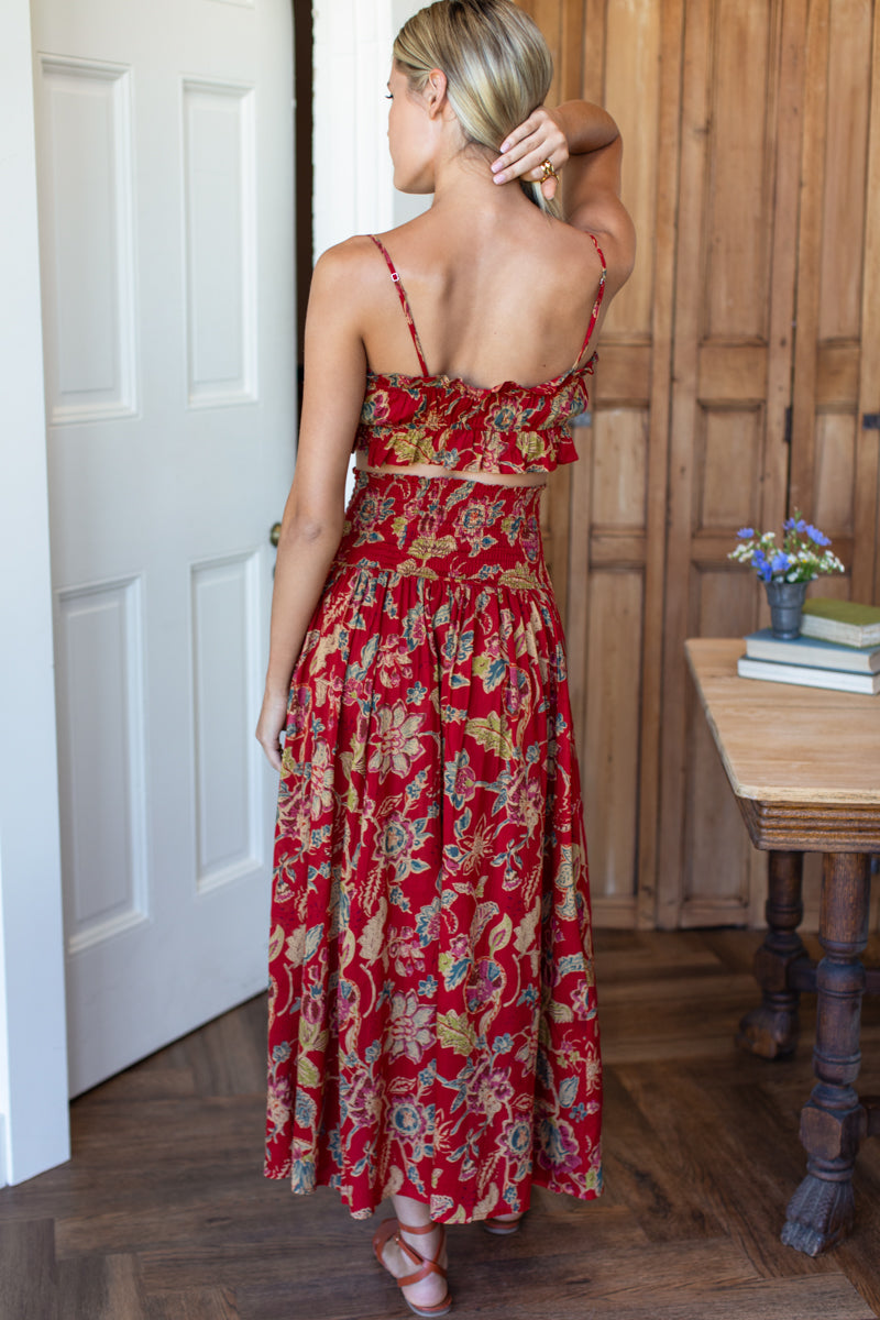 Vacation Top - Pompeian Blooms Organic