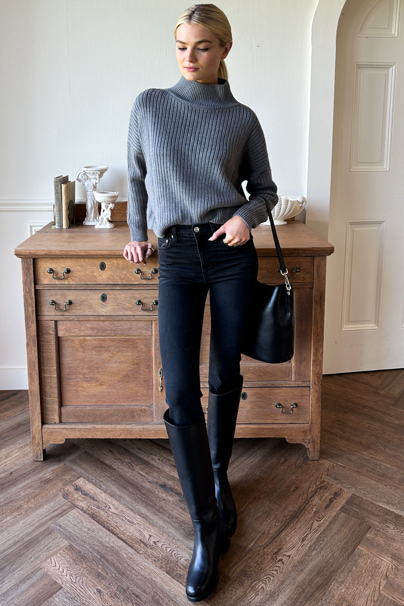 Atelier Equestrian Boot - Black Leather