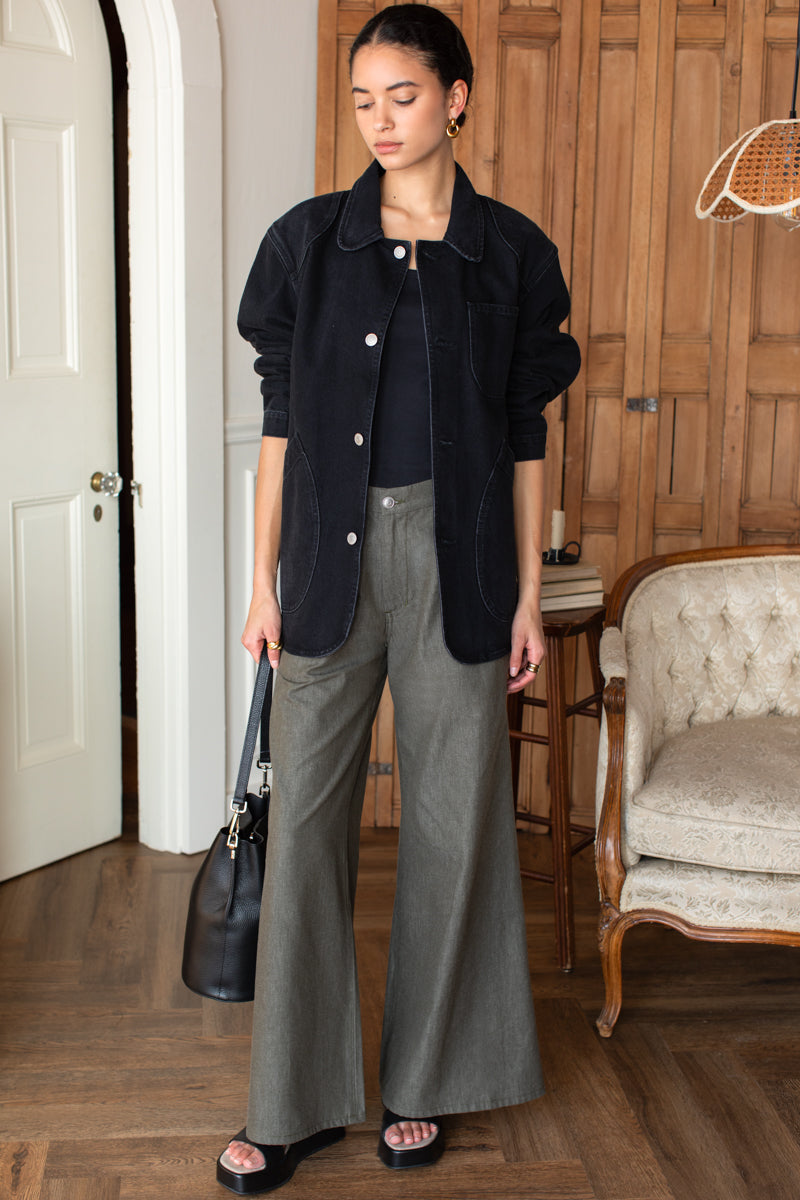 Tulip Trouser - Dark Olive