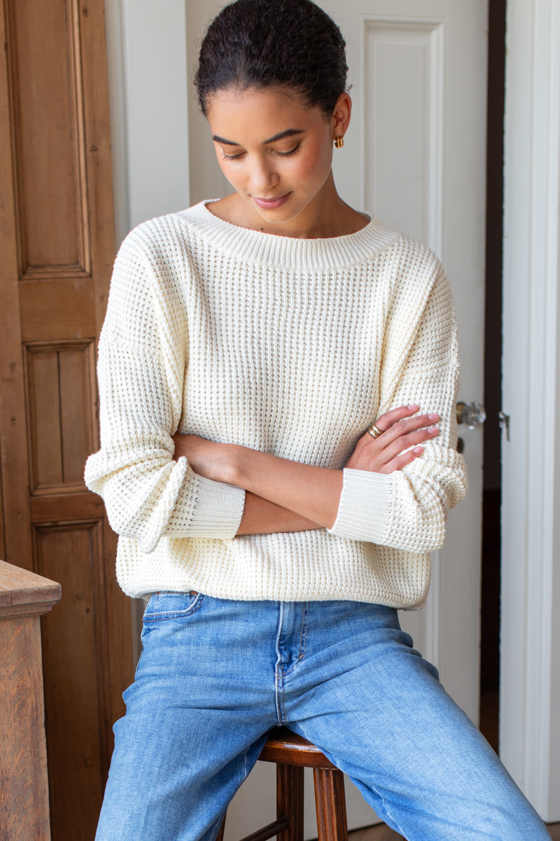 Daily Sweater - Ivory Organic