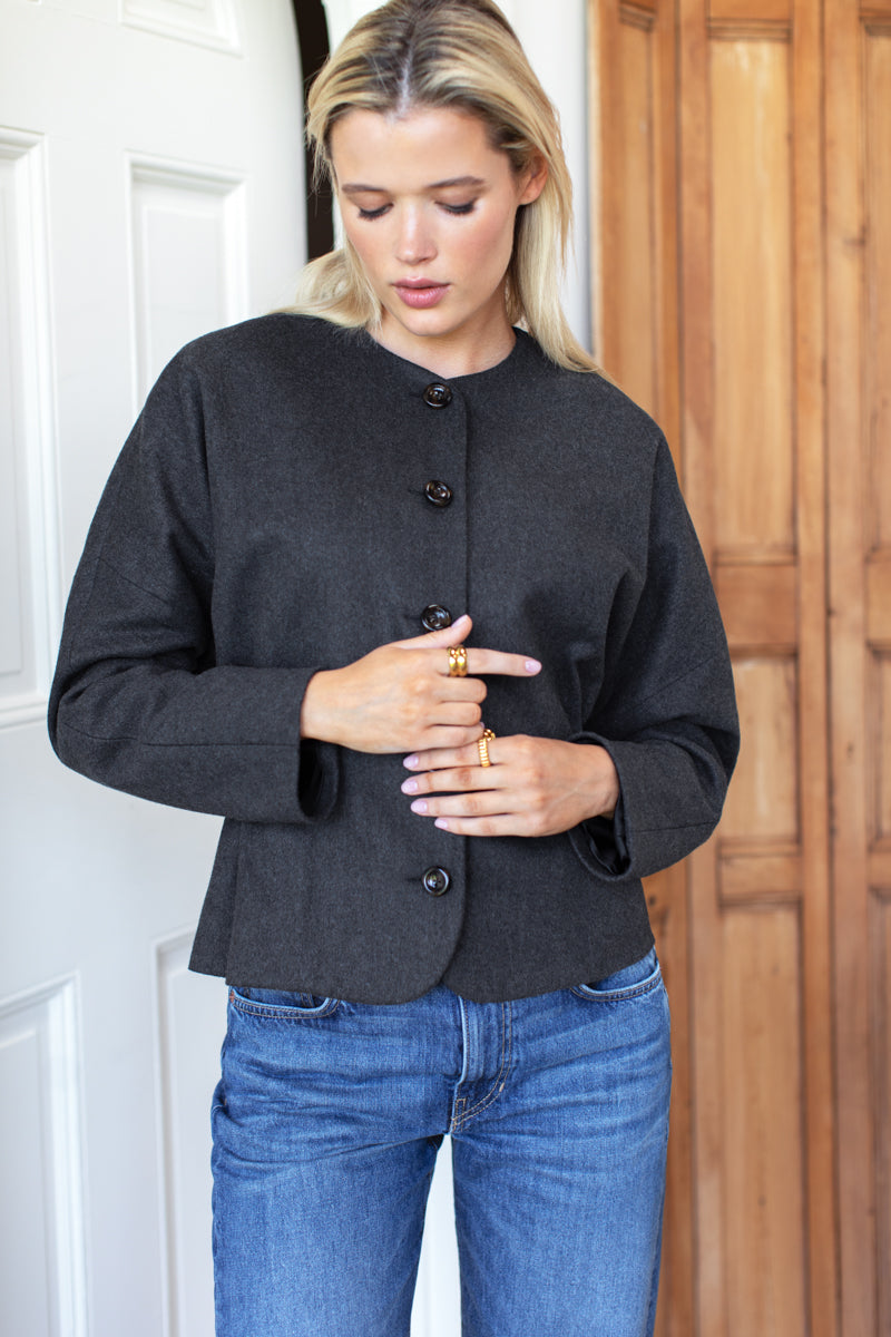 Atelier Cinch Jacket - Charcoal Light