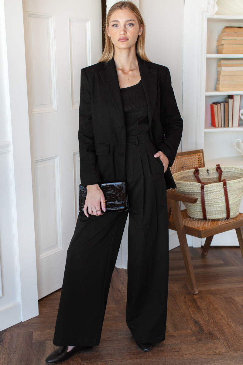 Atelier Pleated Pant 2 - Black Swan