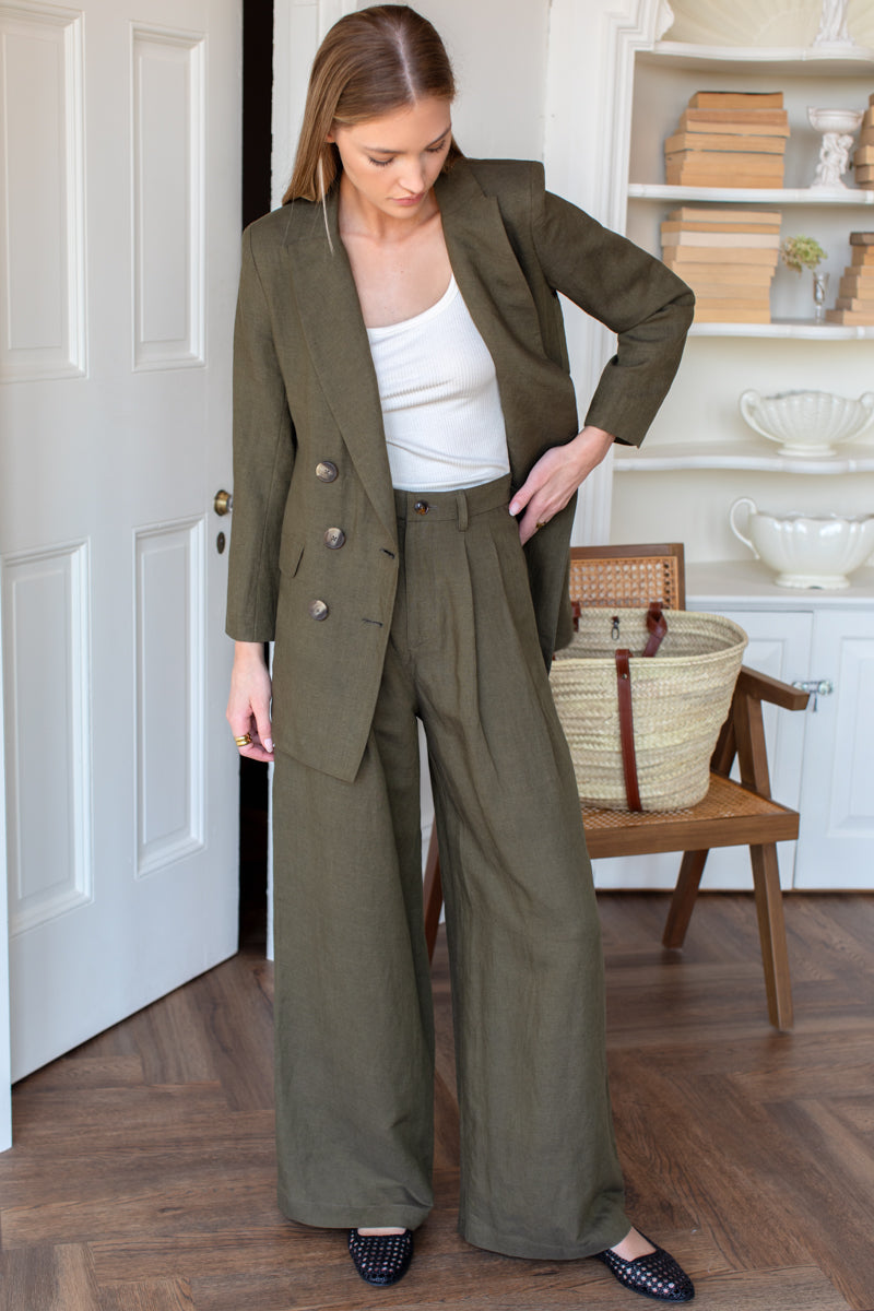 Atelier Pleated Pant 2 - Martini Olive