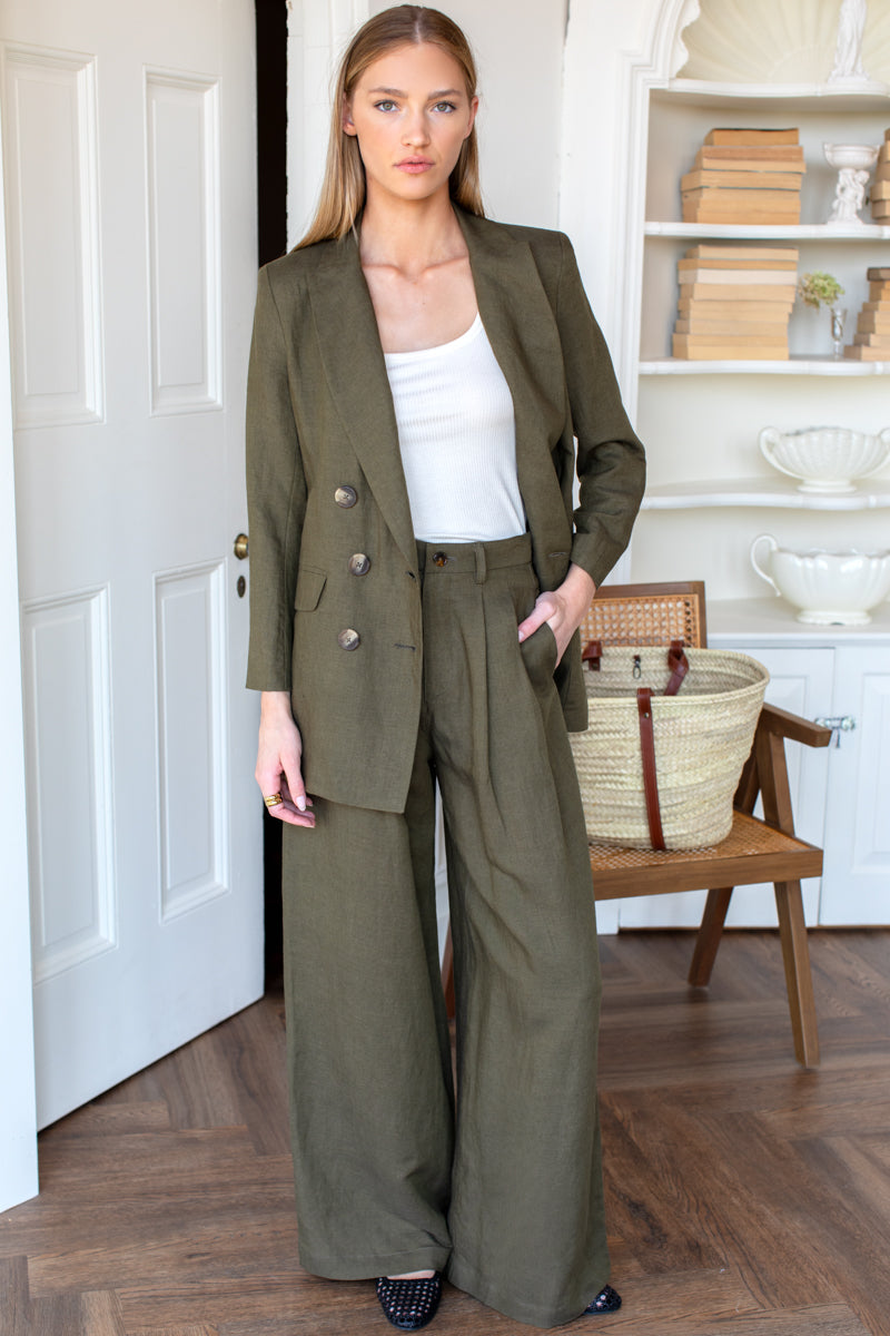 Atelier Pleated Pant 2 - Martini Olive