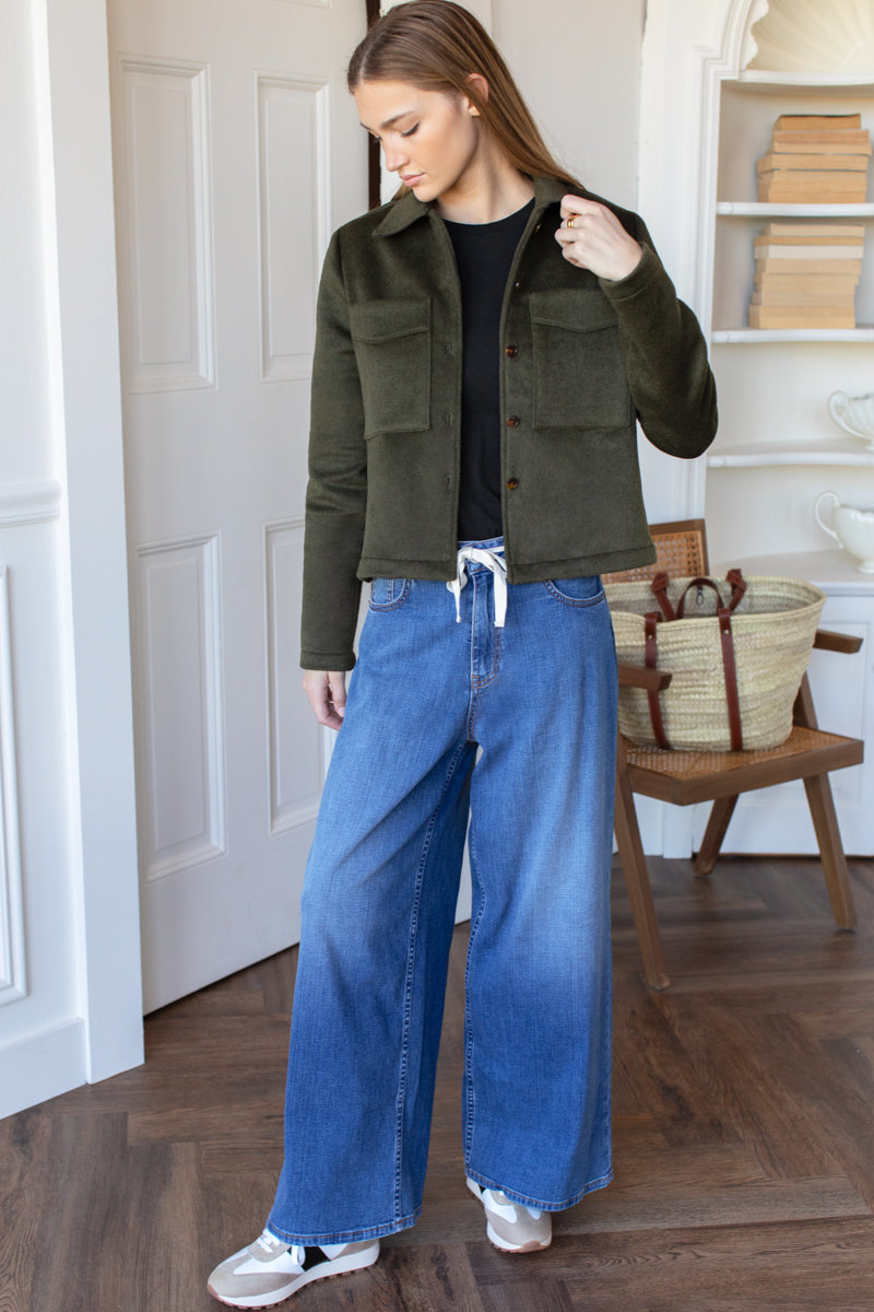 Atelier Pocket Jacket - Army Green Wool