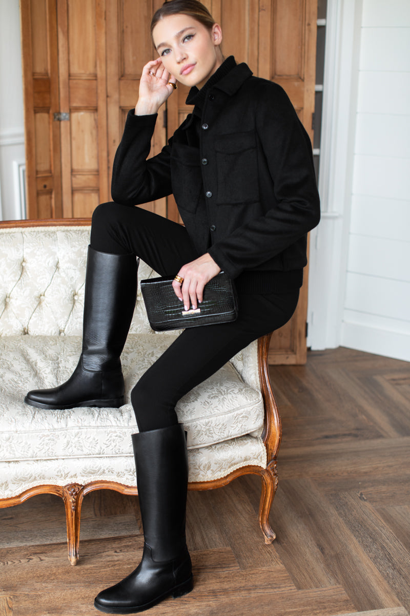 Atelier Pocket Jacket - Black Wool