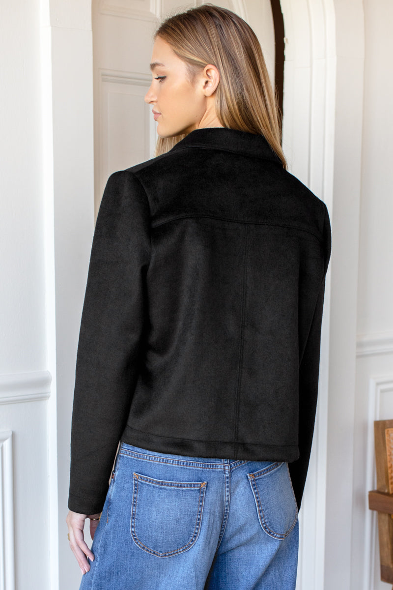 Atelier Pocket Jacket - Black Wool