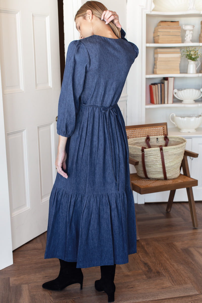 Atelier Tier Dress - Indigo