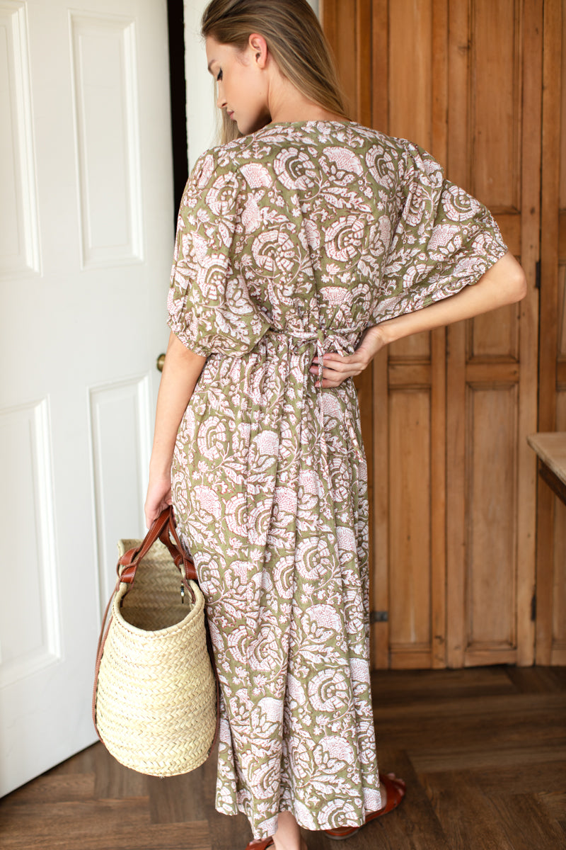 Bastian Dress - Cassis Gothic Olive Organic