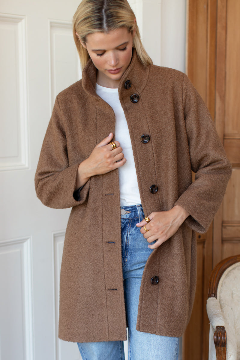 Cozy Coat - Camel Boucle