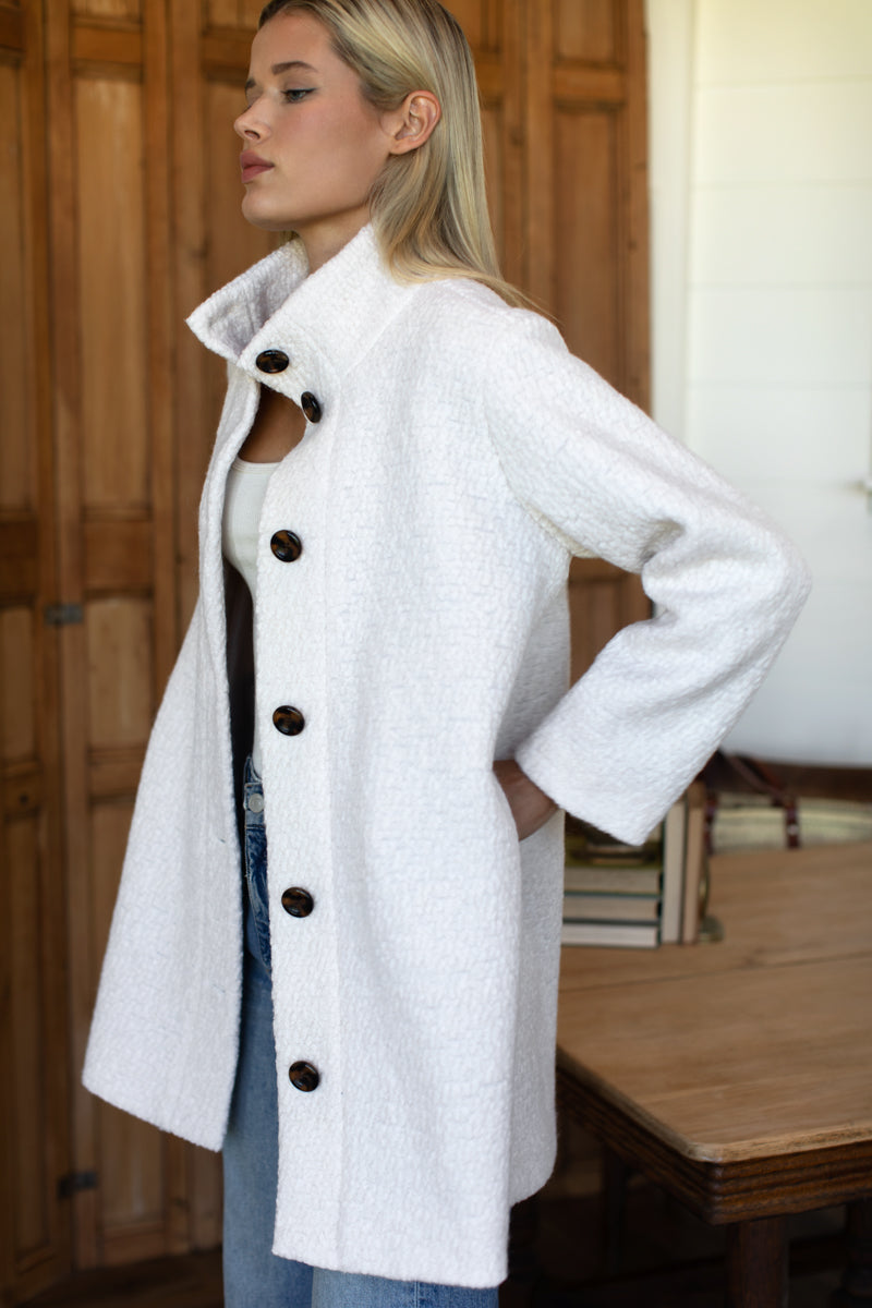 Cozy Coat - Ivory Boucle