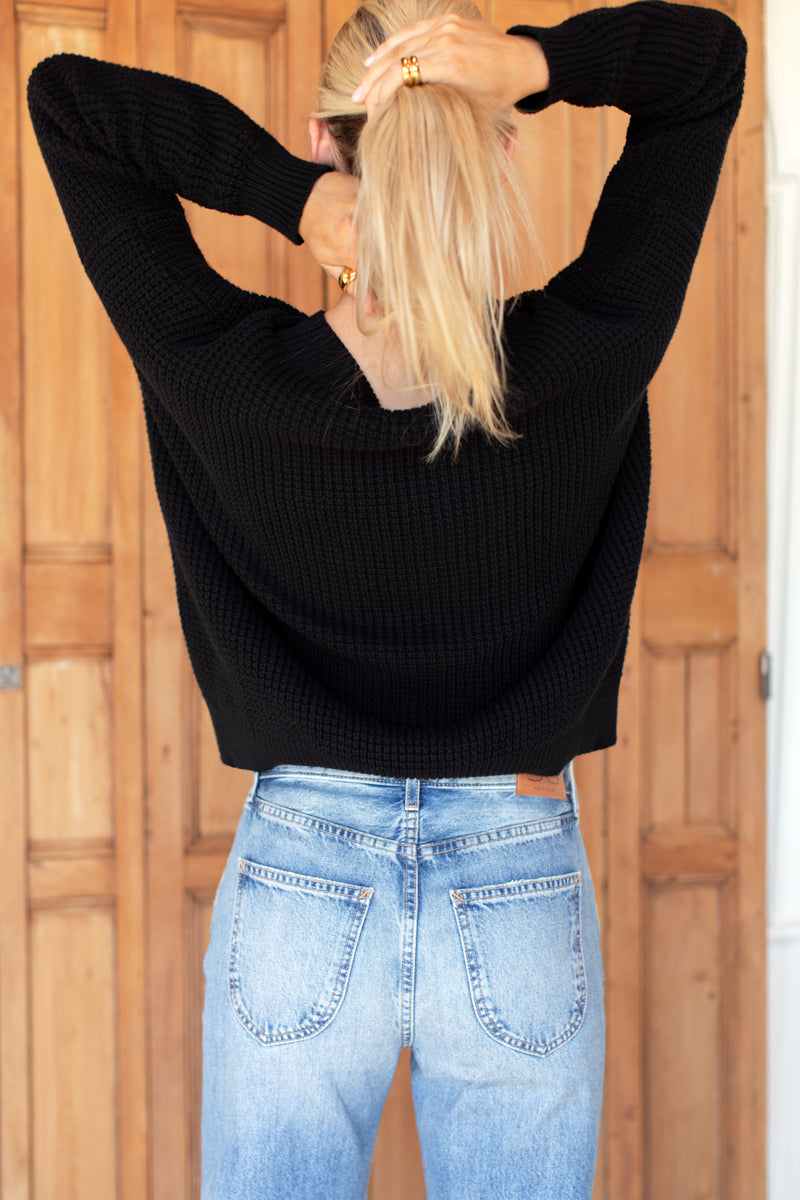 Daily Sweater - Black Organic