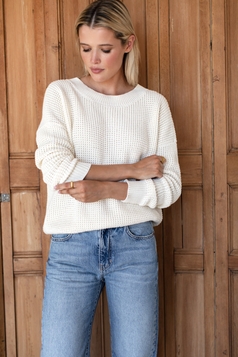 Daily Sweater - Ivory Organic