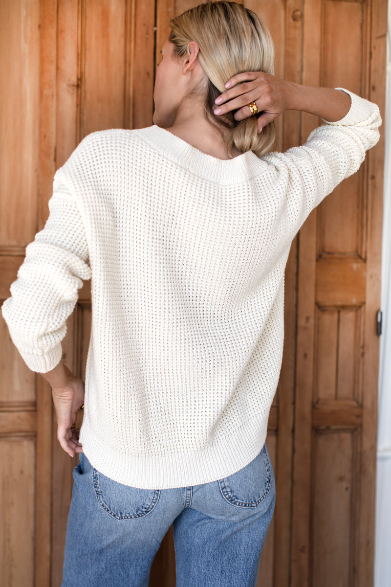 Daily Sweater - Ivory Organic