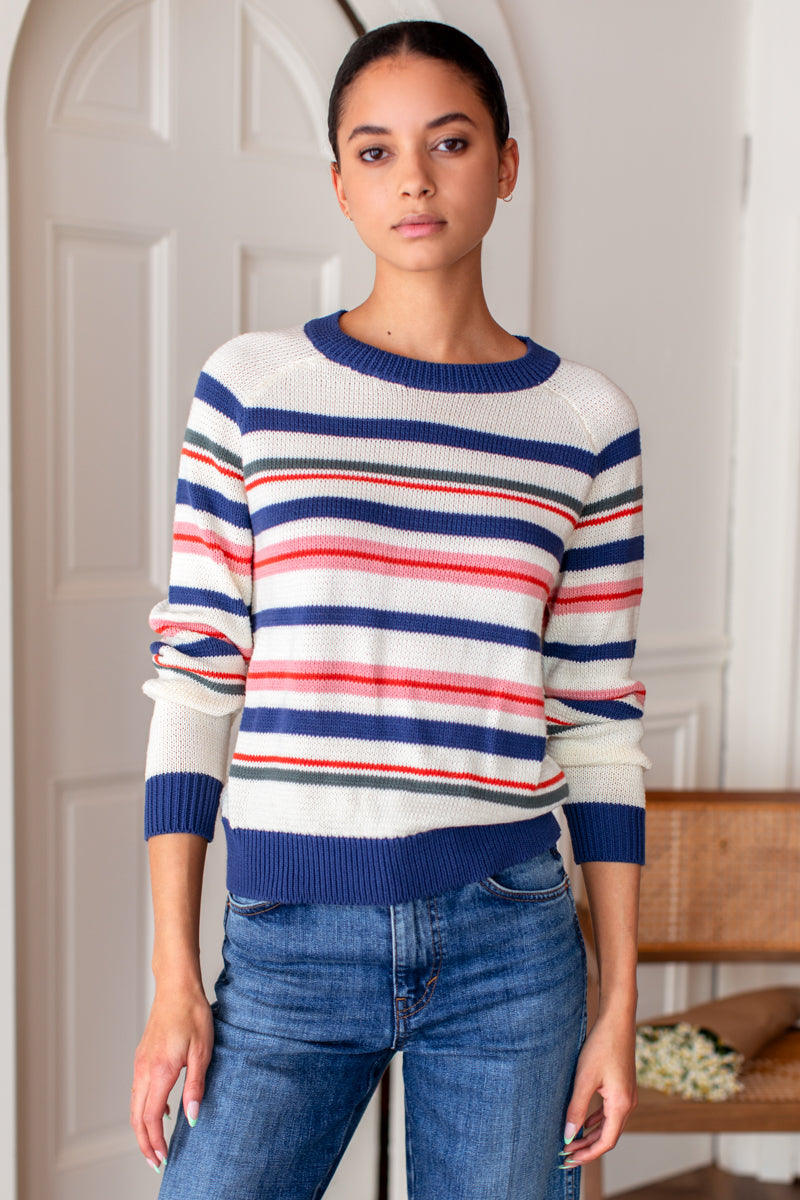 Emerson Sweater - Henri Stripe Organic