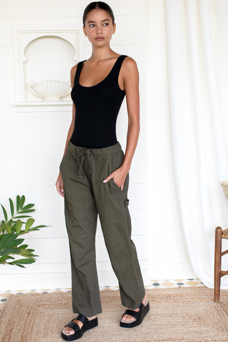 Family Cargo Pant - Moss Organic