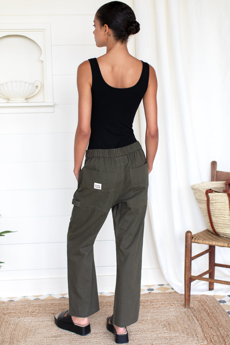 Family Cargo Pant - Moss Organic