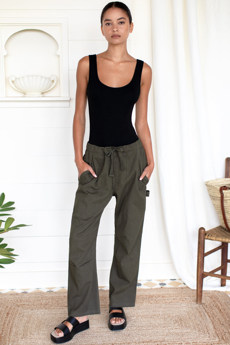 Family Cargo Pant - Moss Organic