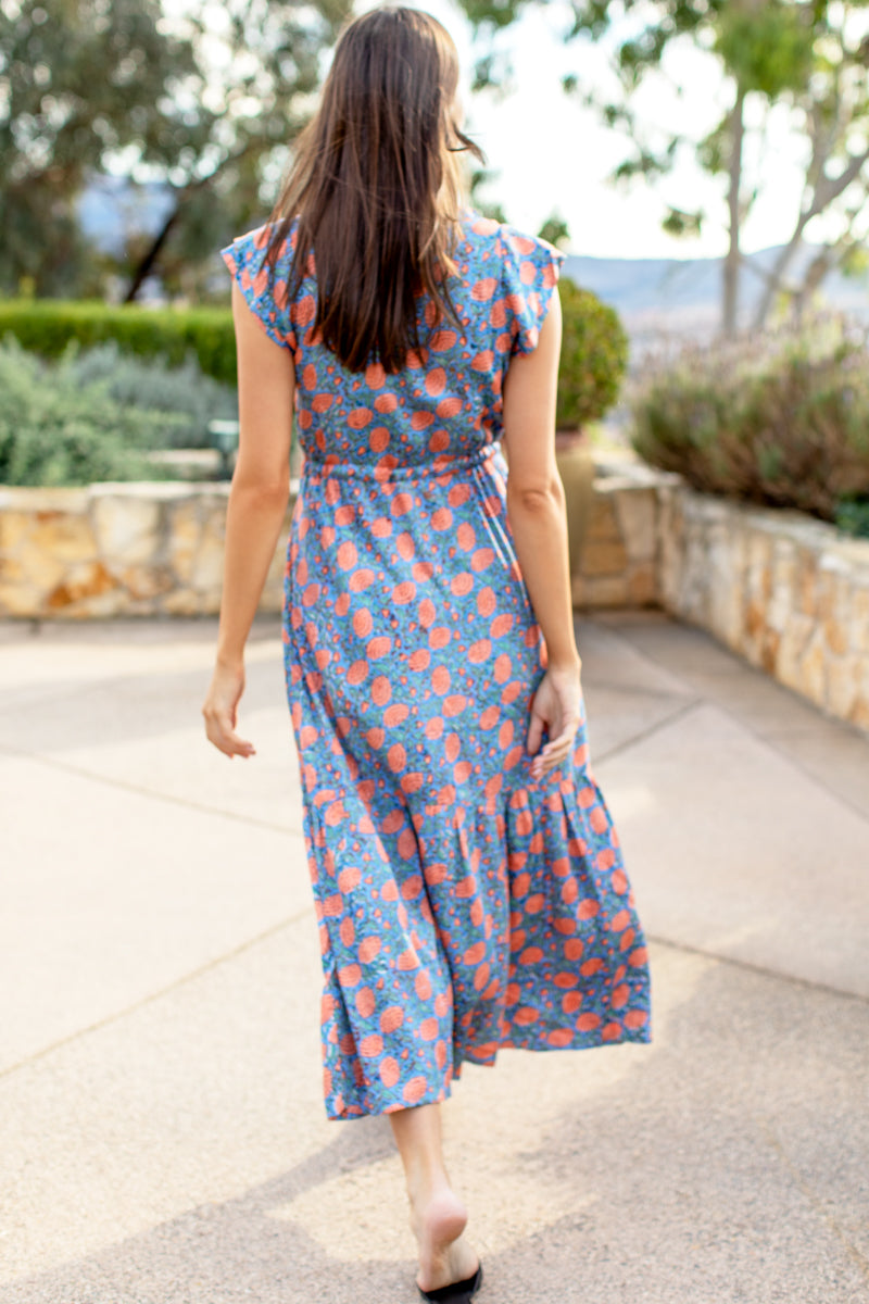 Frances 3 Frill Dress - Chateau Flower