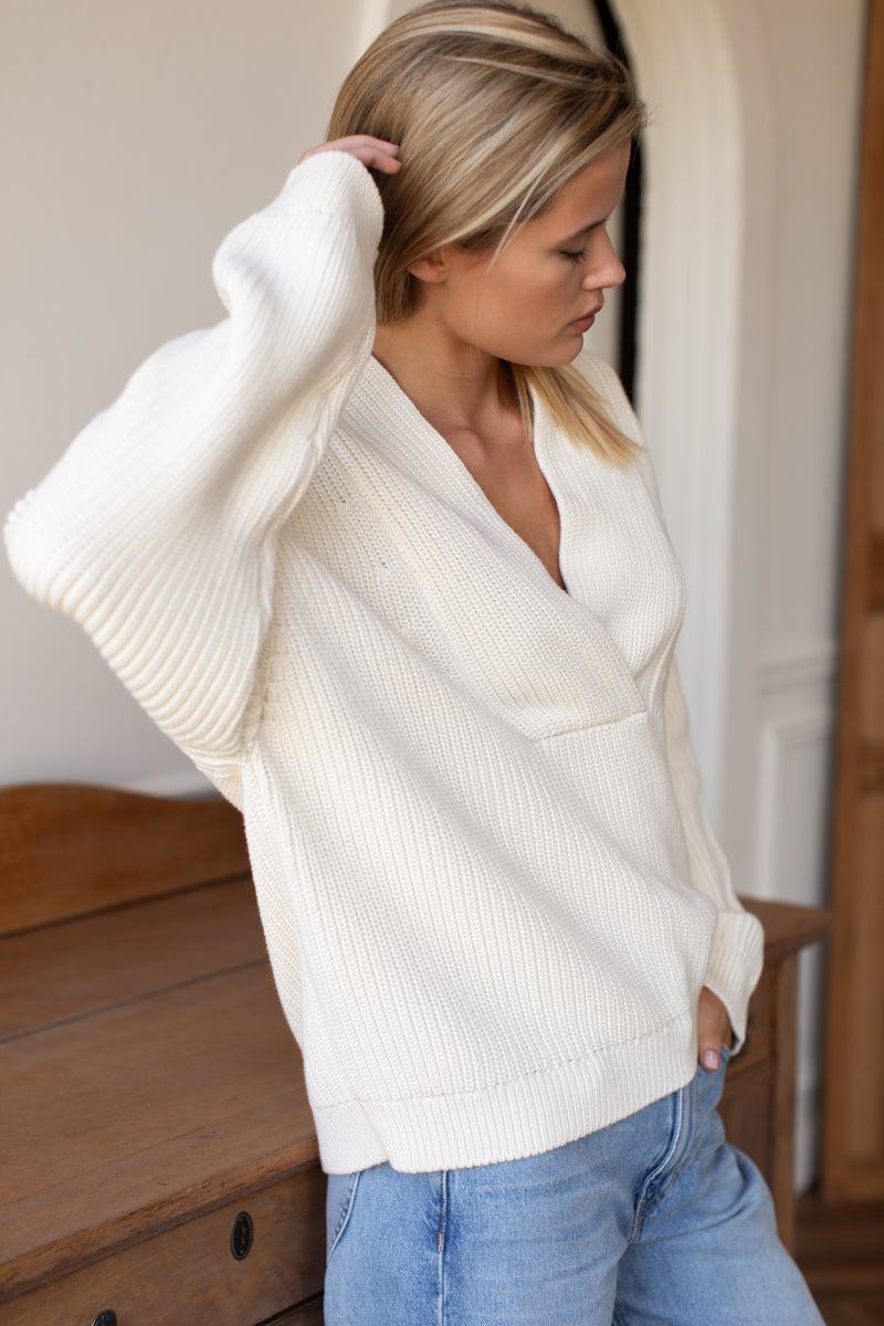 Harlow Sweater - Ivory Organic
