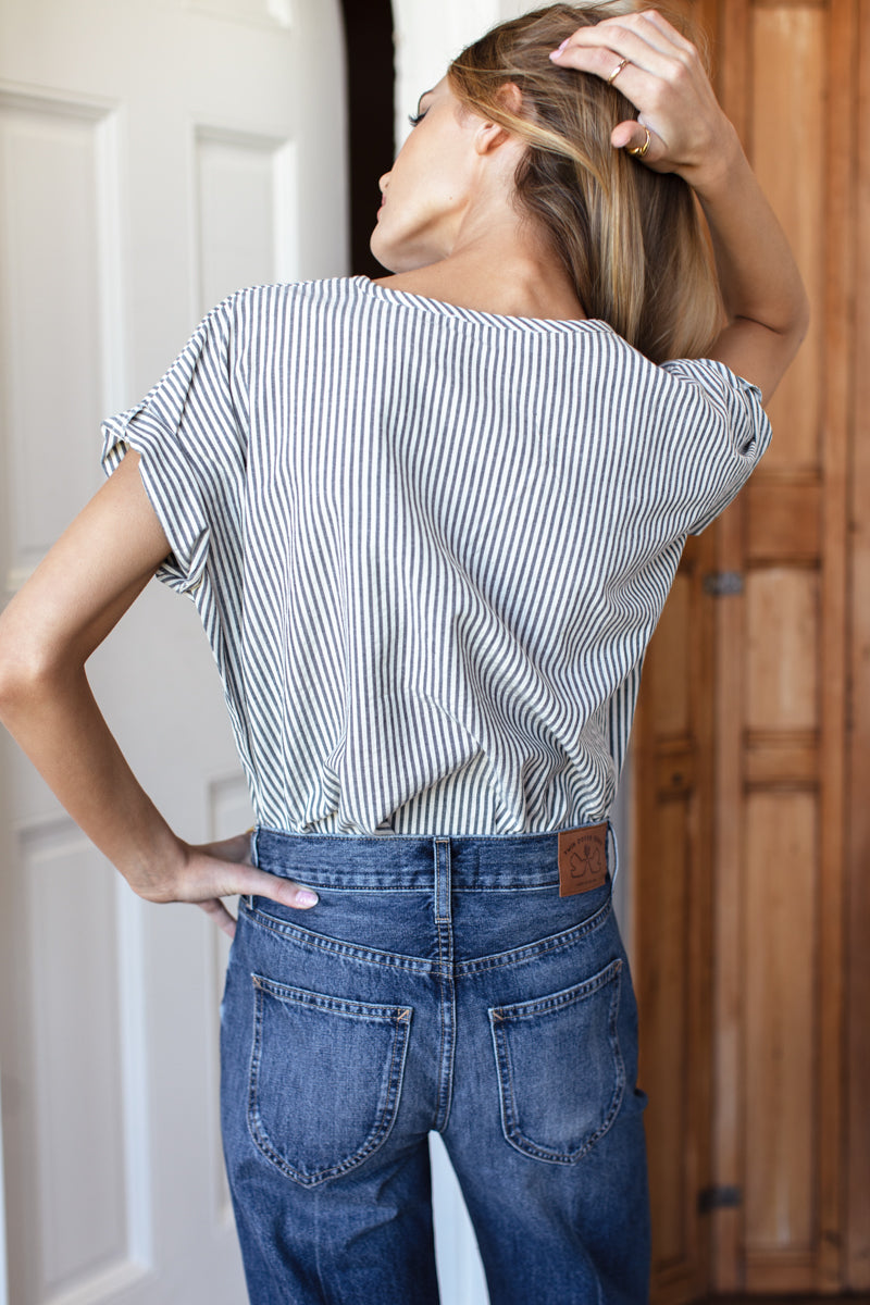 India Button Down Shirt 2 - Newburyport Stripe