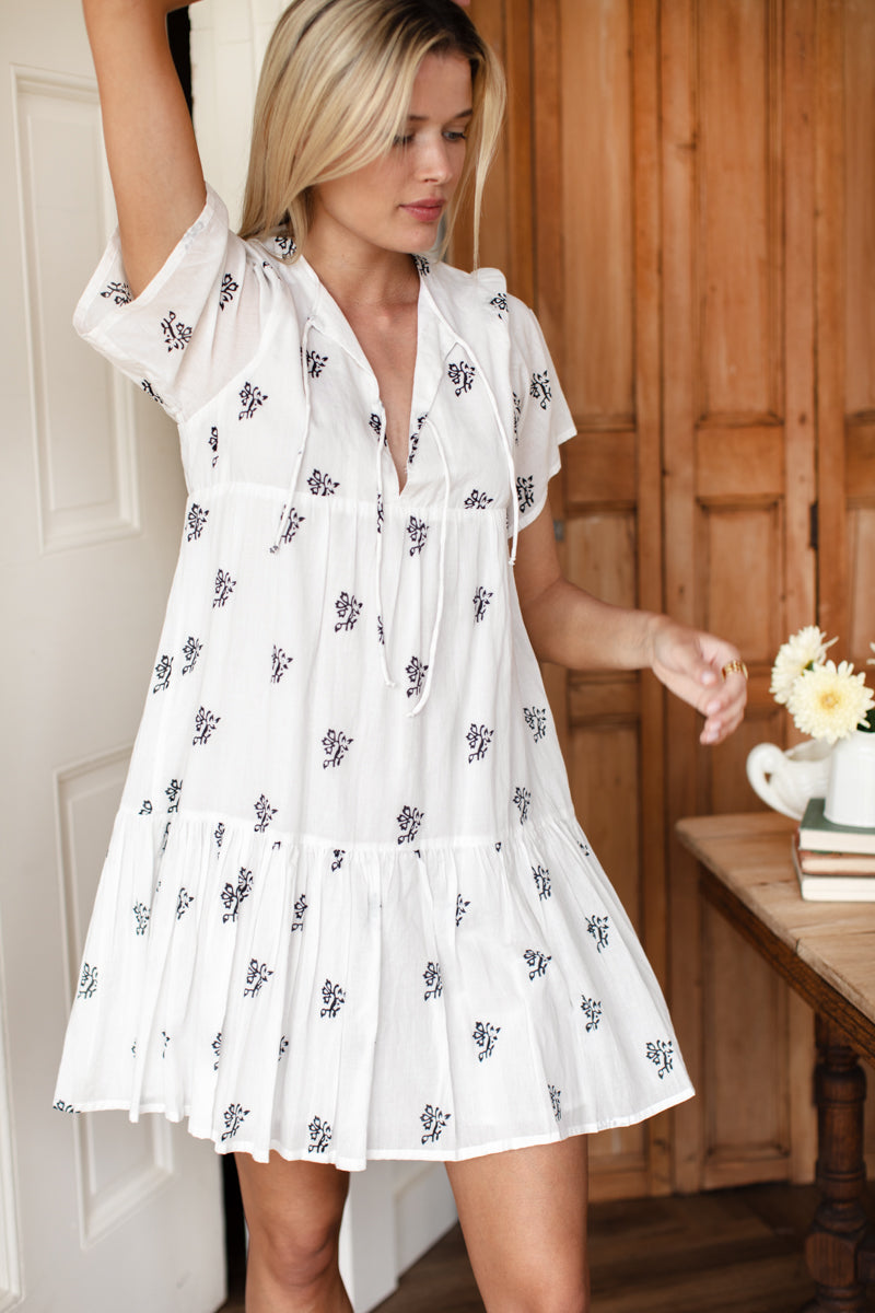 Isla Dress 2 - Black Sprig Organic