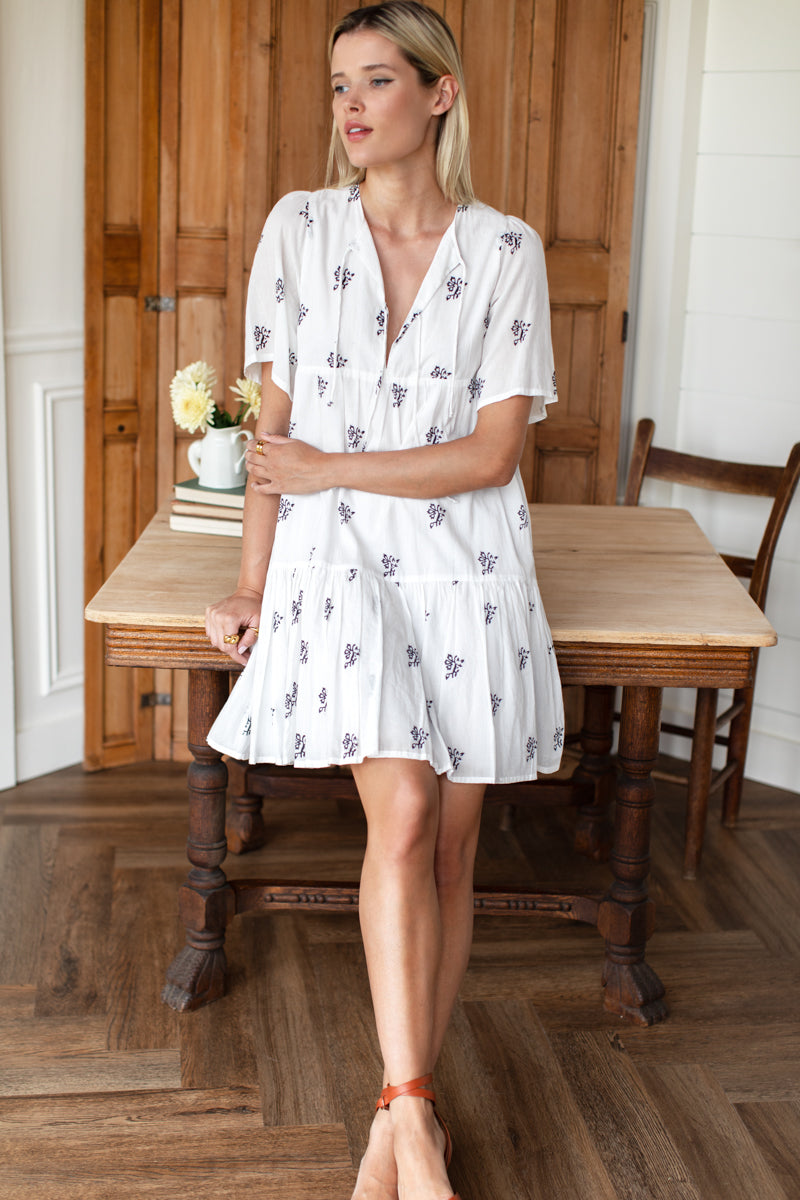 Isla Dress 2 - Black Sprig Organic